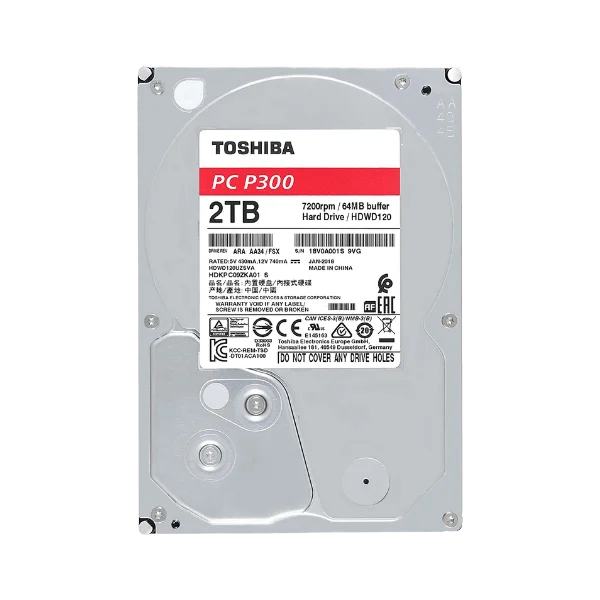 Toshiba 2TB Desktop Hard Disk Drive