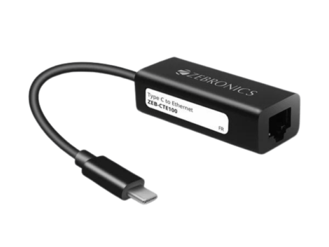 Zebronics ZEB-CTE100 Type C to Ethernet Adapter