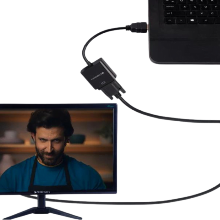 Zebronics Zeb-HAV01 HDMI to VGA Adapter