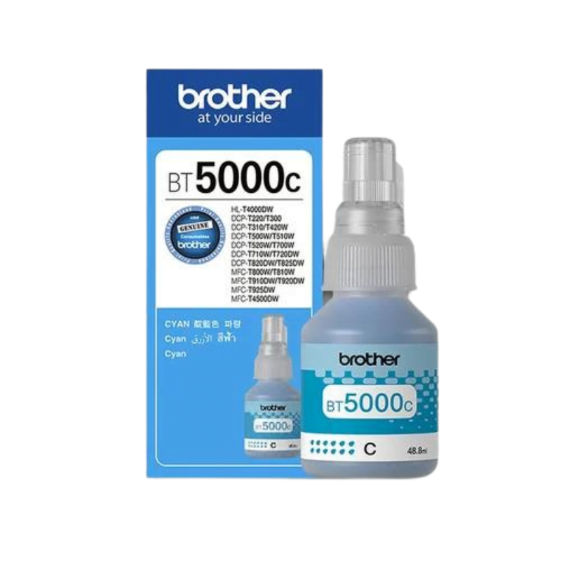Brother BT5000C Cyan Ink Bottle - 48.80 ML