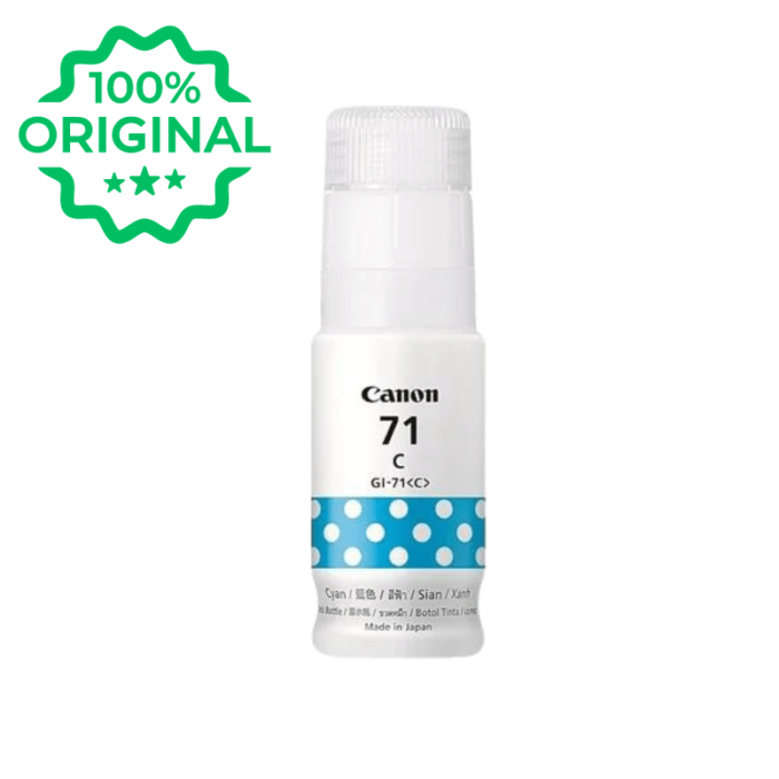 Canon GI-71C Cyan Ink Bottle - 70 ml