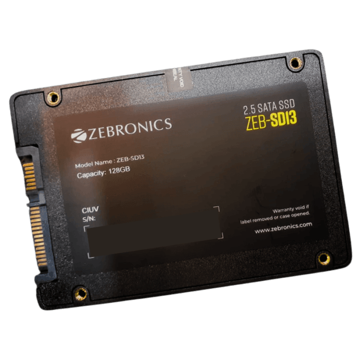 Zebronics Zeb-SD13 128GB 2.5Inch Sata SSD