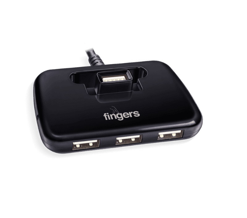 Fingers Quadrant 4 Port USB 2.0 Hub