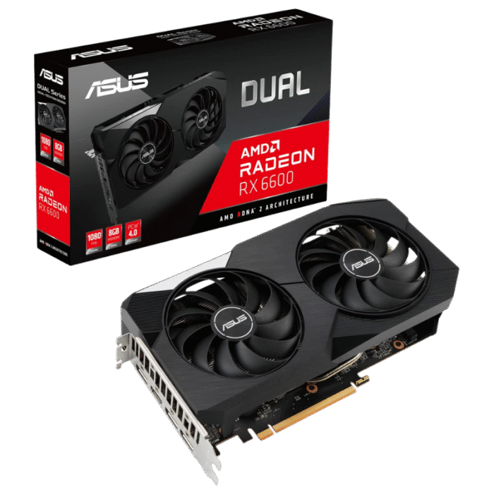 ASUS Dual Radeon RX 6600 8GB GDDR6 Graphic Card
