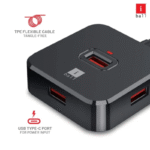 Iball Piano 523 4-Port 2-IN-1 USB 2.0 Hub