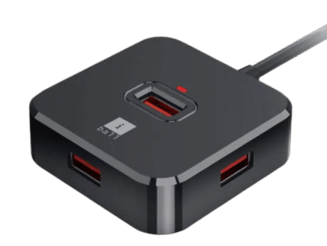 Iball Piano 523 4-Port 2-IN-1 USB 2.0 Hub