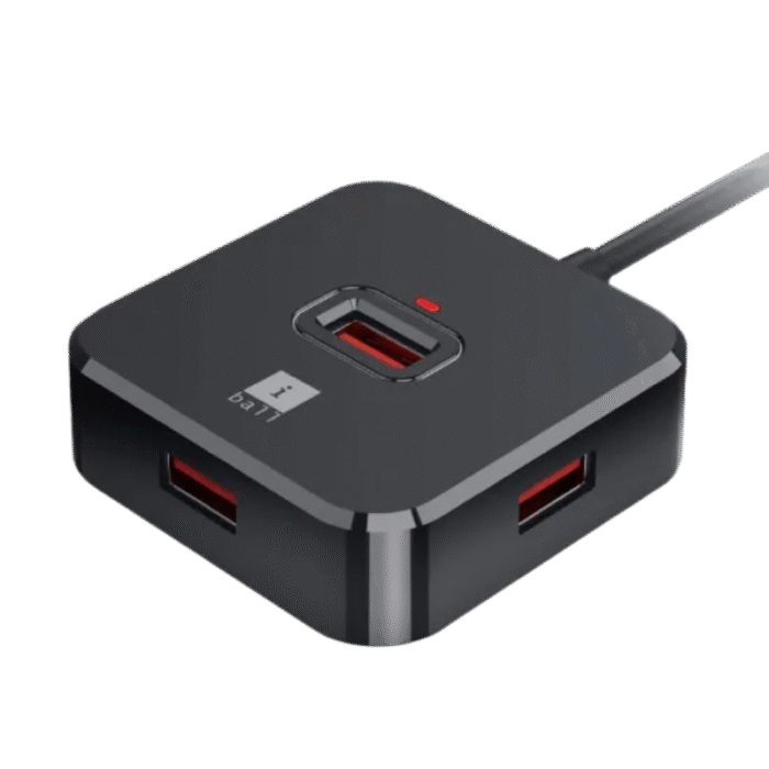 Iball Piano 523 4-Port 2-IN-1 USB 2.0 Hub