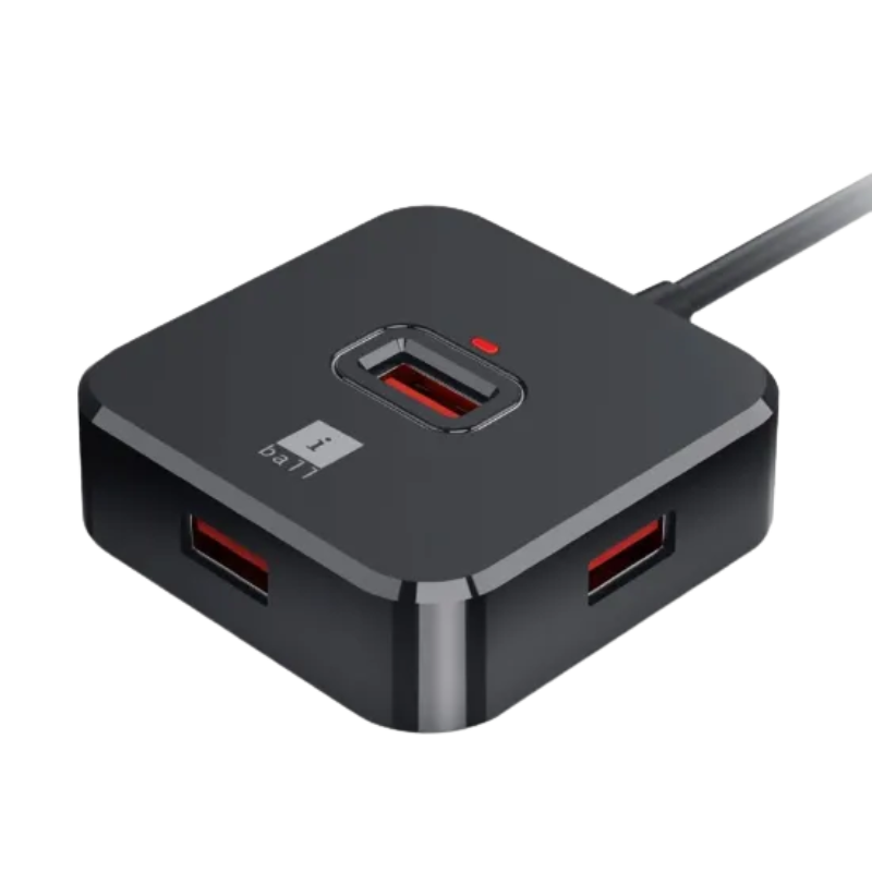 Iball Piano 523 4-Port 2-IN-1 USB 2.0 Hub